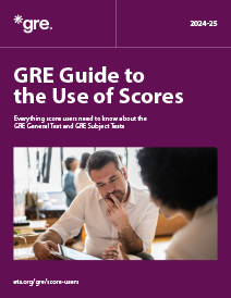 GRE Guide to the Use of Scores thumbnail